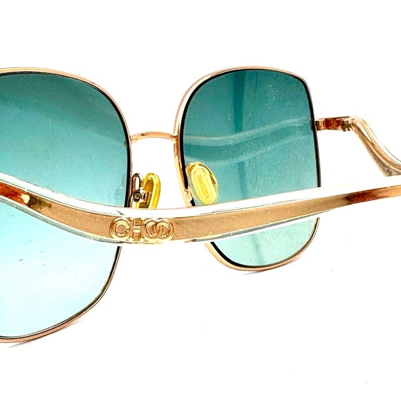 Jimmy Choo Gold and Blue Sunglasses